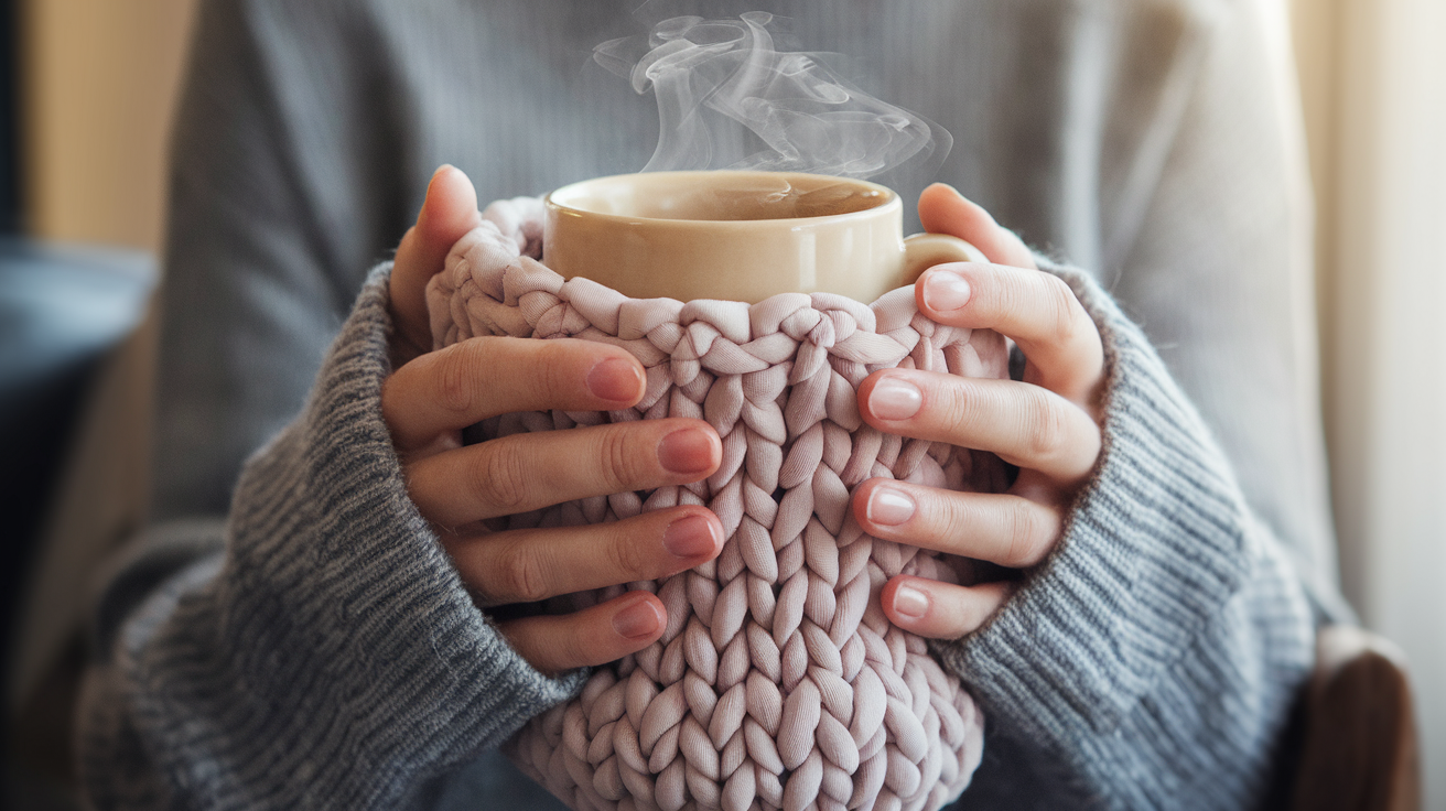 Easy Coffee Cozy Knitting Patterns For Beginners