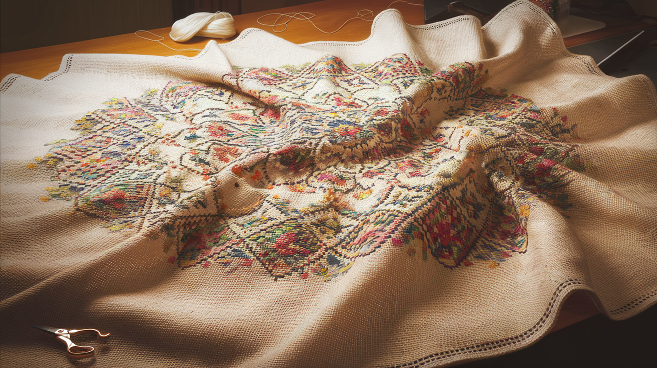 How To Manage Large Cross Stitch Fabric For Big Projects