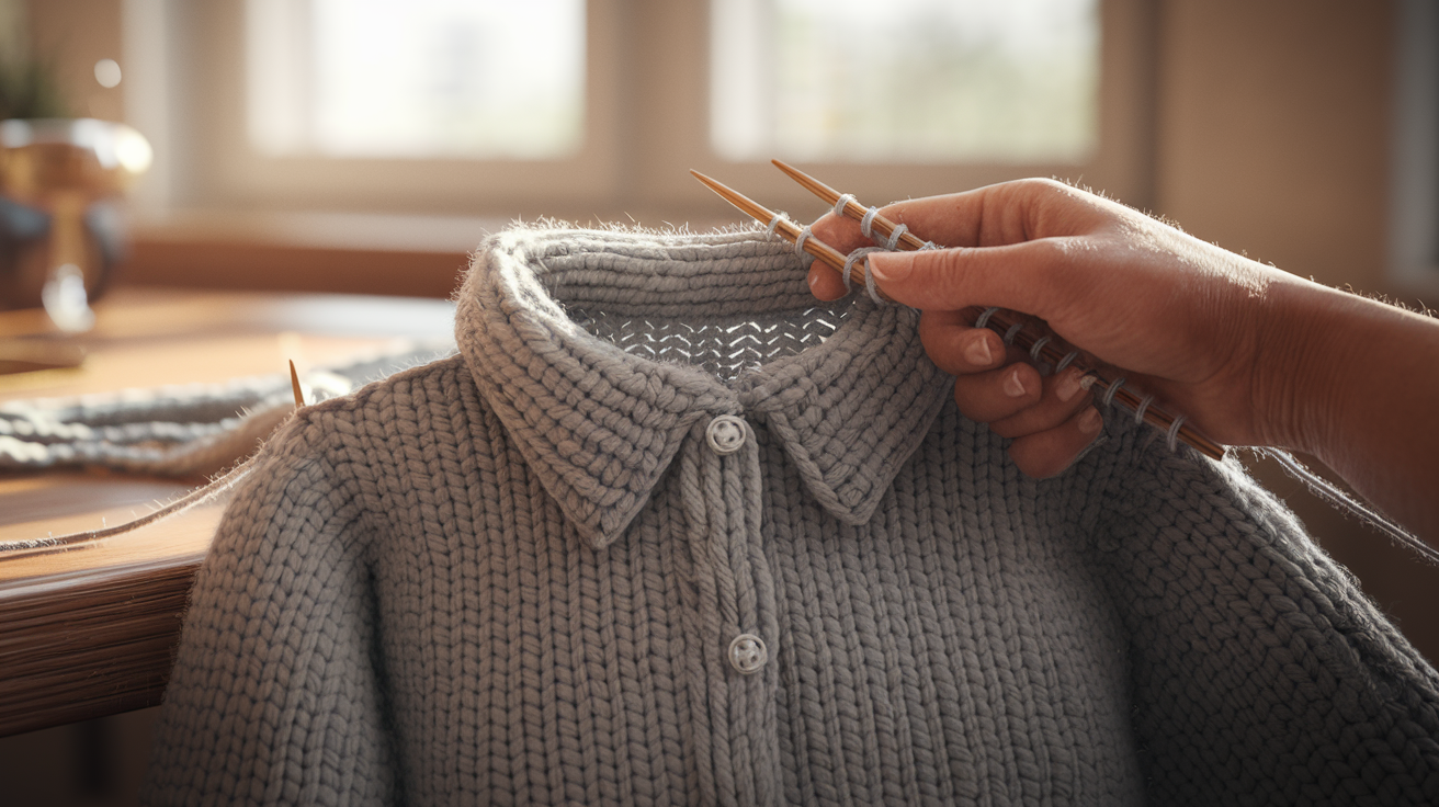 How To Knit A Button Down Collared Shirt Pattern