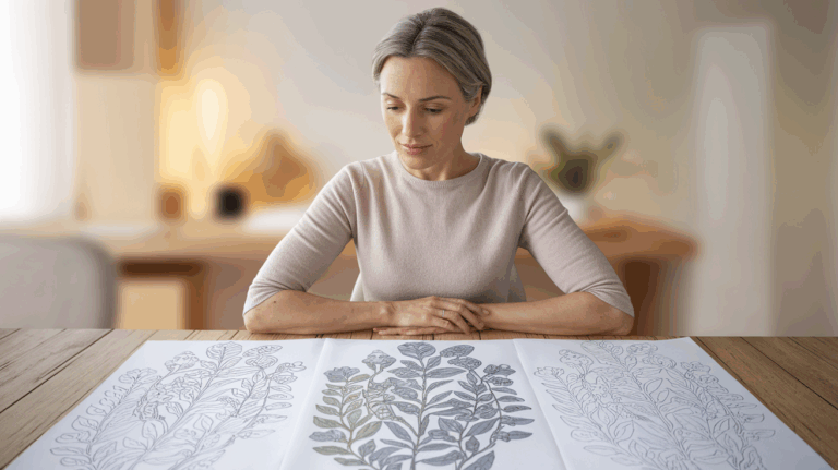 Perimenopause Calming Coloring Sheets For Women Over 40