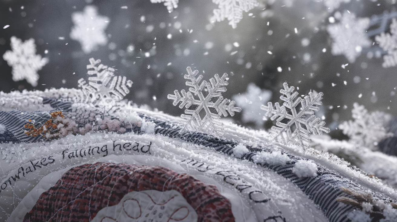 Snowflakes Falling On My Head Winter Quilt Pattern Tutorial