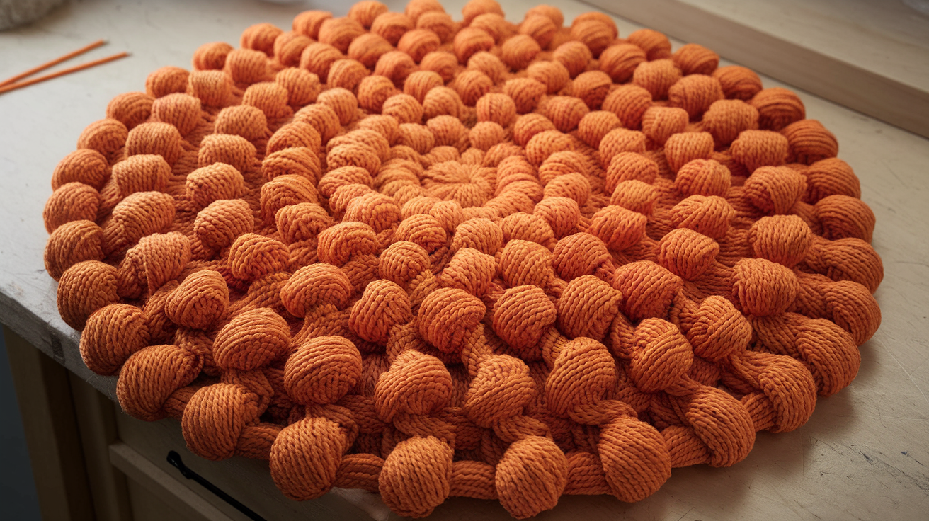 DMC Orange Punch Needle Pattern Project For Beginners Makes Vibrant Wall Art