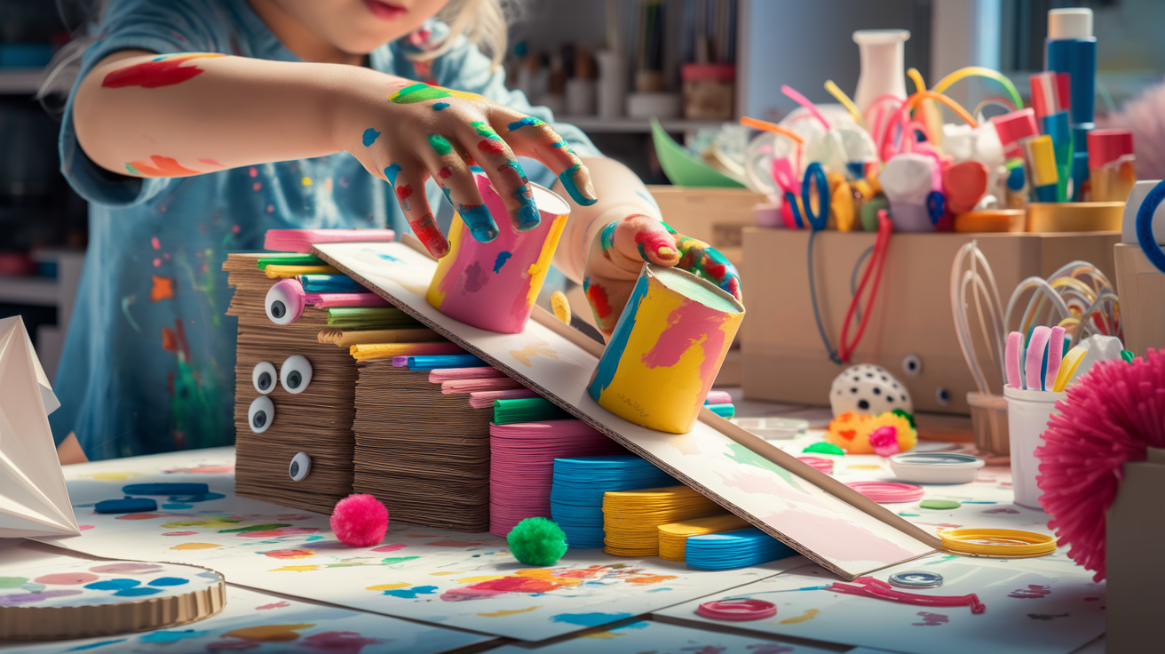How To Create Ball Rolling Crafts For Kids