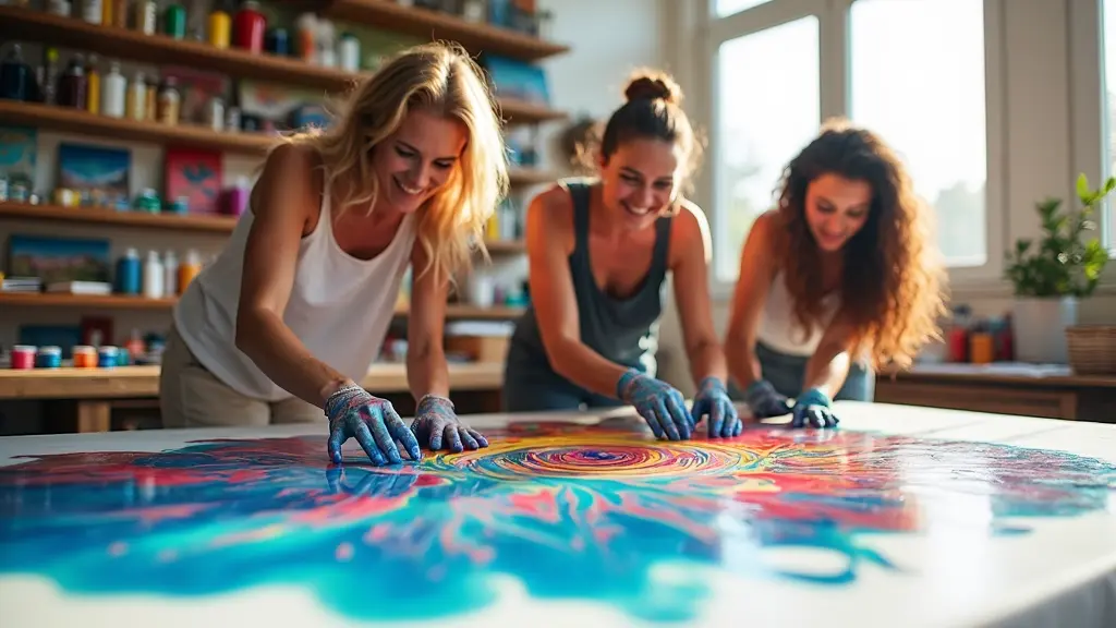 Paint Pouring Community Celebrates Creative Freedom