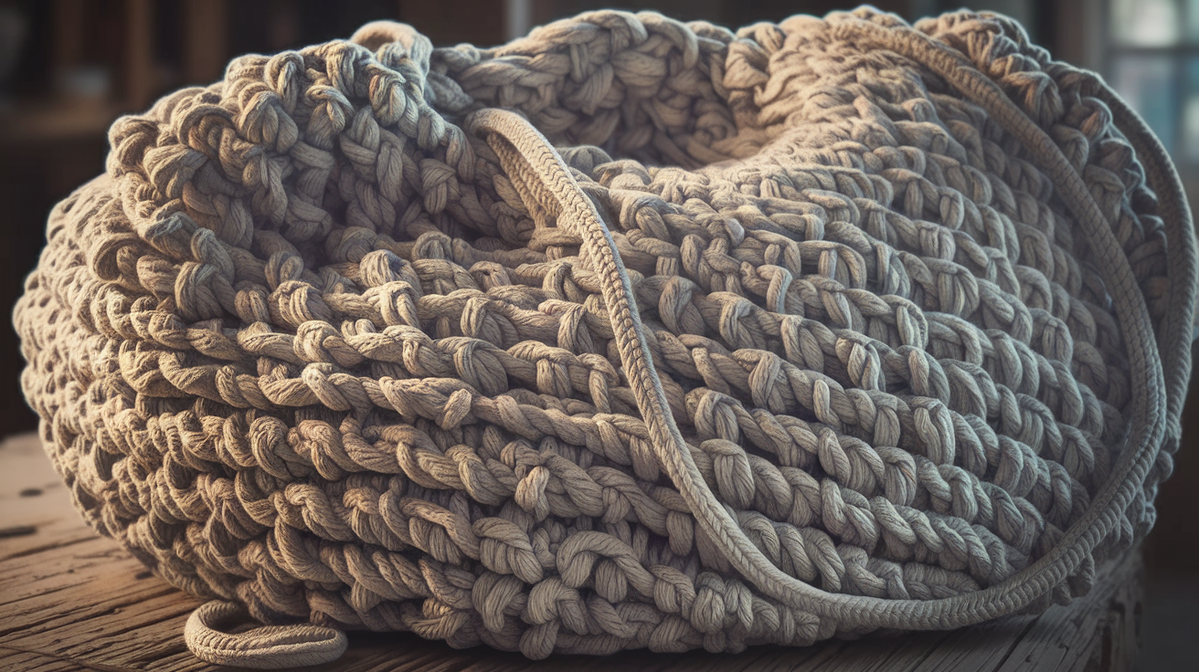 Json Crochet A Large Bag With Jumbo Yarn Easy